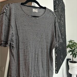 All Saints distressed striped t-shirt in men’s medium